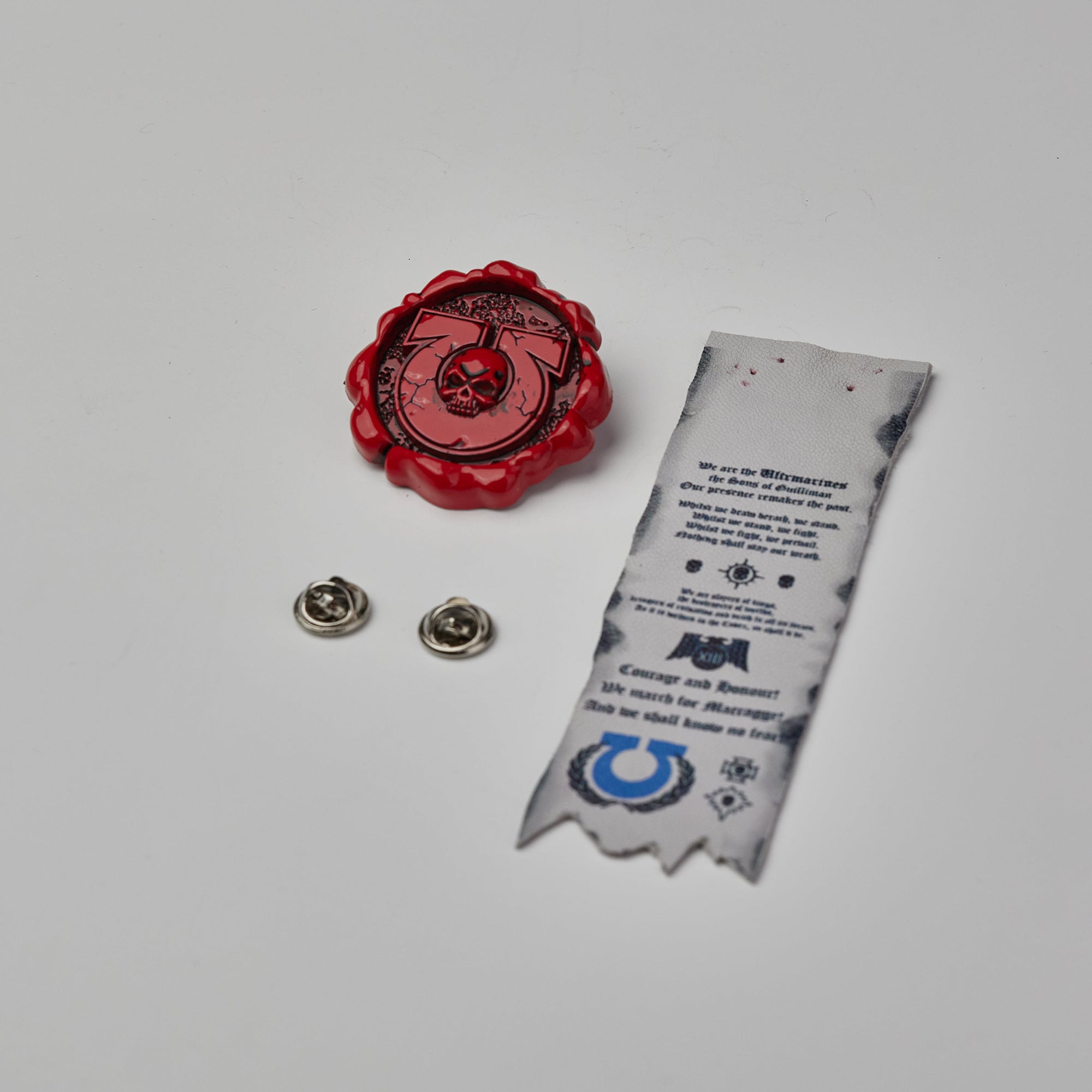 Warhammer 40K Roboute Guilliman Purity Seals Ultramarines Brooch Starforged